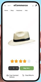 E-commerce mobile app design