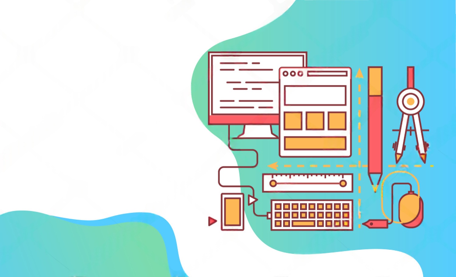 WordPress website design benefits showing CMS dashboard and website features
