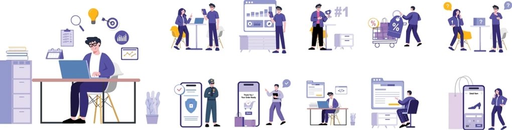 E-commerce marketing success across multiple industries including fashion, electronics, and health products
