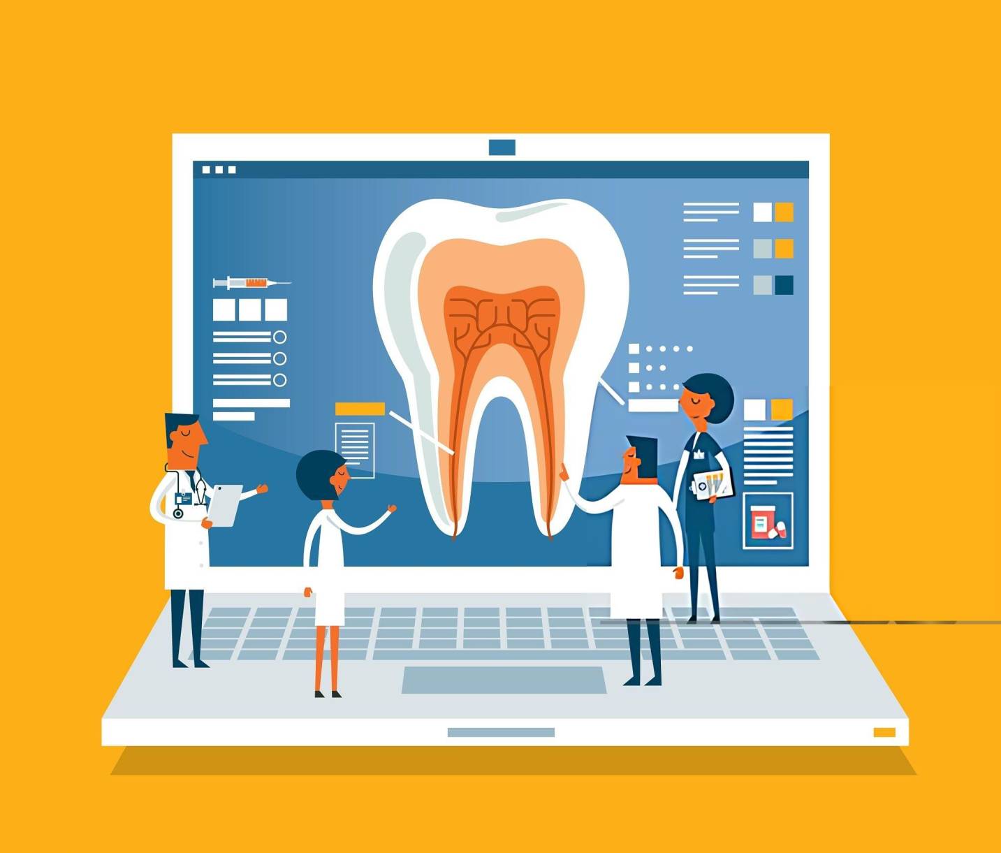 Dental practice attracting patients through top Google search rankings for dentist near me