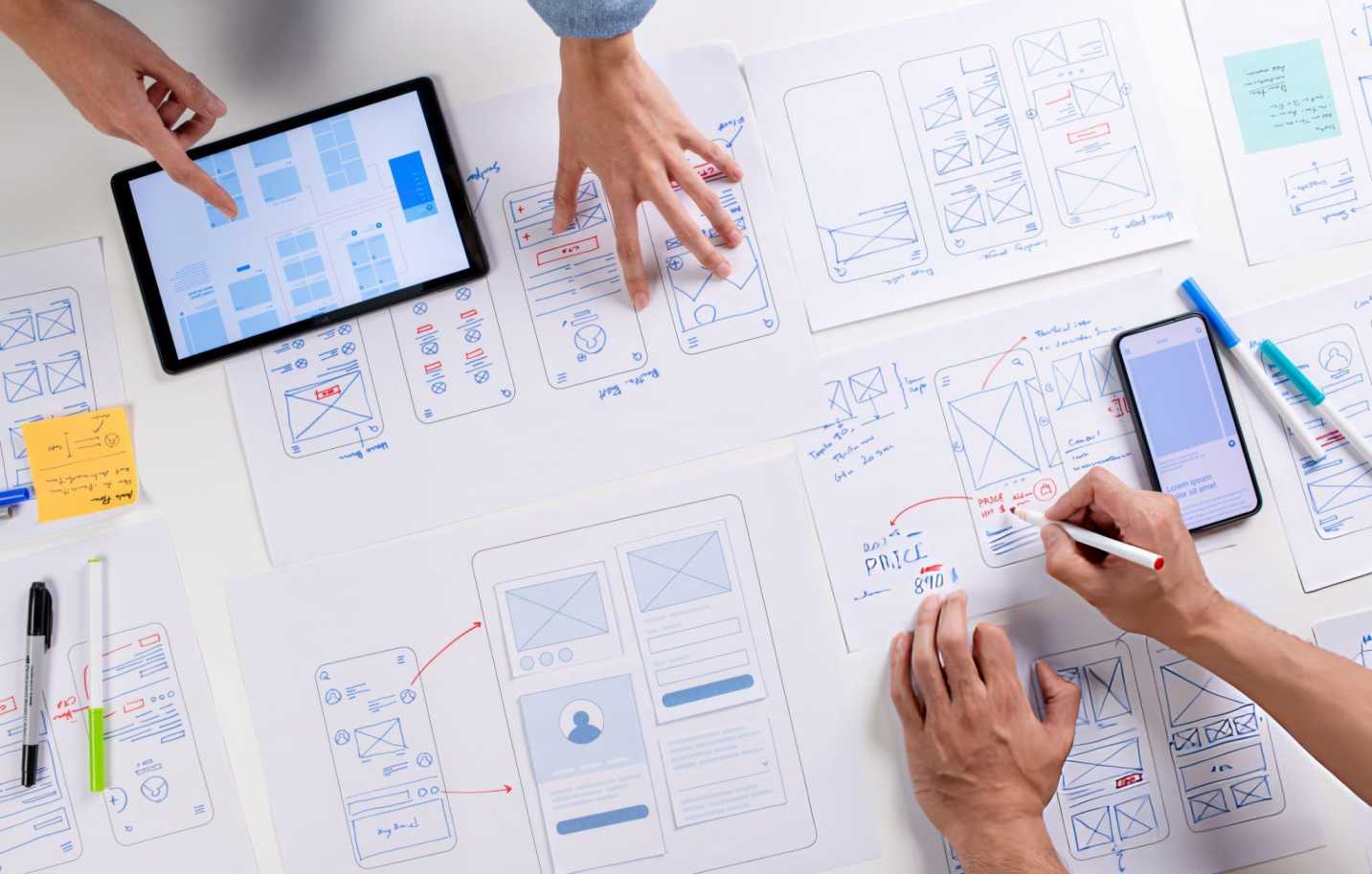 Professional web design company office in Delhi